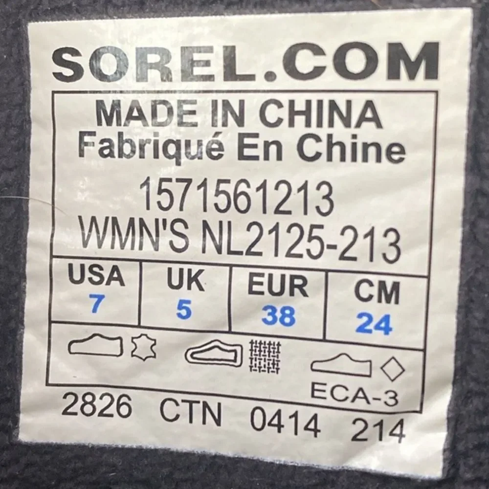 Sorel leather camo